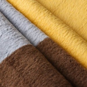 Плед евро, 200х220 см, 60% хлопок, 40% акрил, Karteks, Soft Komfort PD165A, серо-коричневый