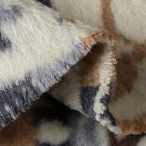 Плед 1.5-спальный, 150х200 см, 60% хлопок, 40% акрил, Karteks, Soft Komfort PS434D, бежевый