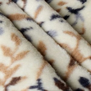 Плед 1.5-спальный, 150х200 см, 60% хлопок, 40% акрил, Karteks, Soft Komfort PS434D, бежевый