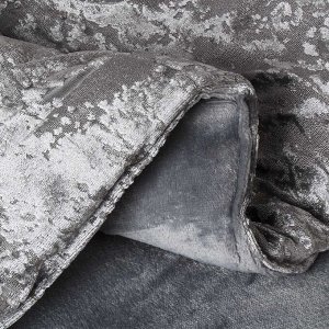 Покрывало 2-спальное, 200х220 см, 100% полиэстер, Silvano, Ультрасоник Остин, серое