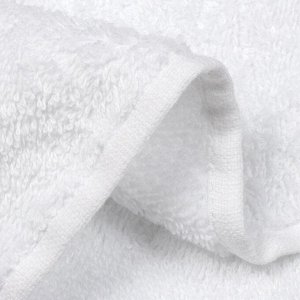 Полотенце банное 50х90 см, 100% хлопок, 550 г/м2, Сканно, Silvano, белое, Узбекистан