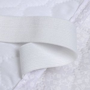 Наматрасник 200х200 см, 50% хлопок, 50 % полиэстер, 100% полиэфирное волокно, на резинке, двухсторонний, Silvano