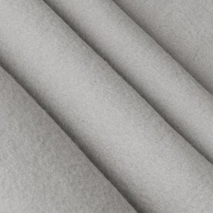 Плед 1.5-спальный, 110х150 см, флис, 100% полиэстер, Silvano, серый однотонный