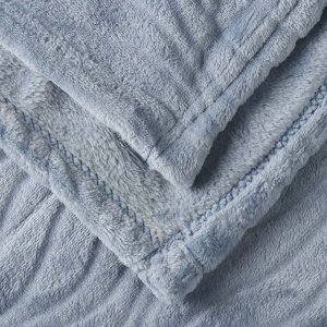 Плед 1.5-сп, 150х200 см, 100%пэ, Silvano, Волна, сер-гол