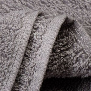 Полотенце банное 50х90 см, 100% хлопок, 500 г/м2, Оксфорд, светло-серое, Узбекистан