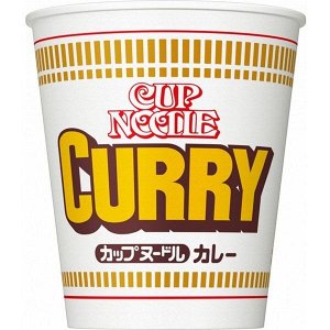 Nissin Cup Noodle Curry - лапша-рамен с богатым вкусом карри, свинины и картофеля