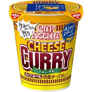 Nissin Cup Noodle Cheese Curry - лапша-рамен с пряным бульоном карри, демигласом и нежным сыром