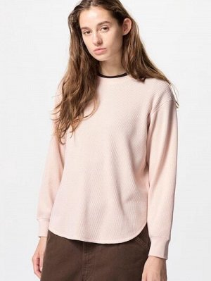 UNIQLO - вафельная кофта (обновленный дизайн) - 10 PINK