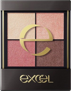 EXCEL Real Close Shadow - палитра трендовых теней в 4-х оттенках