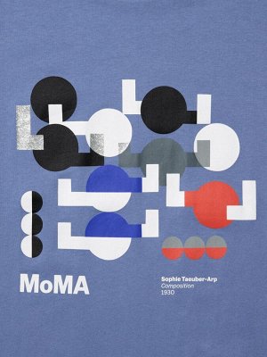 UNIQLO UT - хлопковая футболка Moma Art Icons - 63 BLUE