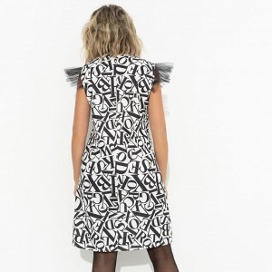 Платье из трикотажа, Обезоруживающий образ (black)