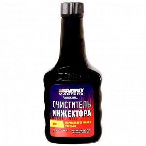 Очиститель инжекторов ABRO Masters Fuel Injector Cleaner, присадка в бензин, повышает мощность, снижает расход, бутылка 354мл, арт. IC-509-AM-RE