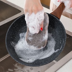 Губка для мытья посуды, двухсторонняя, цвет в ассортименте, 1 шт.