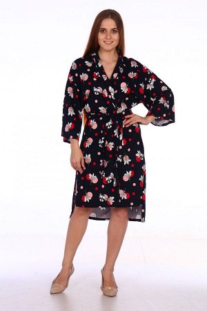 Хк-355 женский халат-кимоно