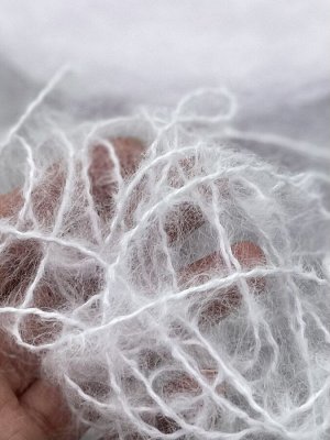Пряжа для вязания 100 гр, Mohair goat 20% шерсть австралийского мериноса 30% мохер 50% акрил 200м/100гр Серая лилия