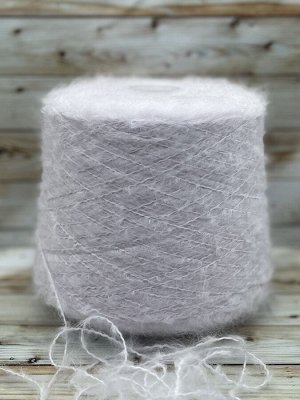 Пряжа для вязания 100 гр, Mohair goat 20% шерсть австралийского мериноса 30% мохер 50% акрил 200м/100гр Серая лилия