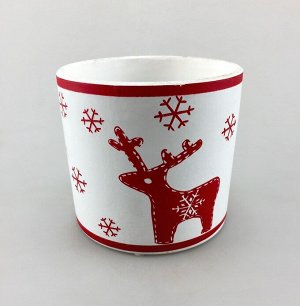 Кашпо Christmas & Valentine (керамика), D14xH14см