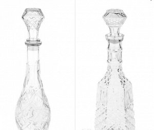 Бутылка с пробкой (стекло), 11хh37см