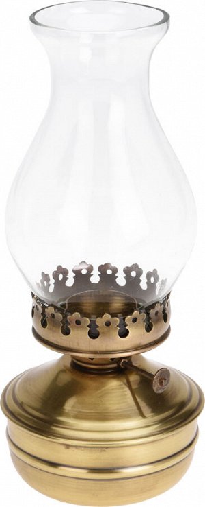 Лампа масляная (металл, стекло), 27см