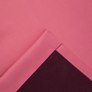 Штора портьерная «Этель» 145x265 см, двусторонний блэкаут, цвет Розовый, пл. 240 г/м², 100% п/э