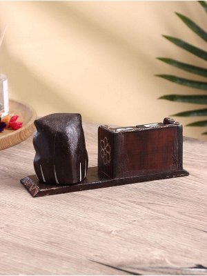 Вечный календарь настольный «Сова», 22x7x11 см, дерево
