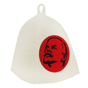 Шапка банная с аппликацией "Ленин"