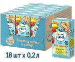 ФРУТОНЯНЯ Кашка 0,2л безмолочная 5 злаков яблоко-банан-клубника большая упаковка 18 шт