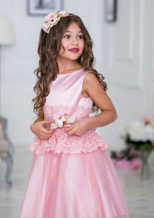 Кристел нарядное платье розовый