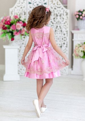 Саманта нарядное платье розовый