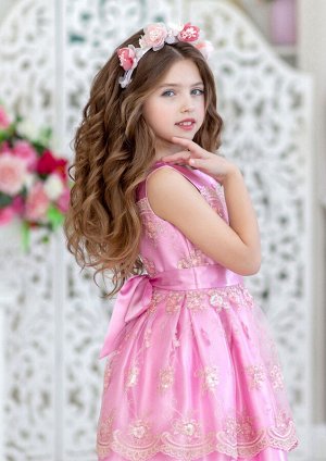 Саманта нарядное платье розовый