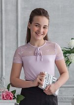 Тэсс блузка трикотажная сиреневый