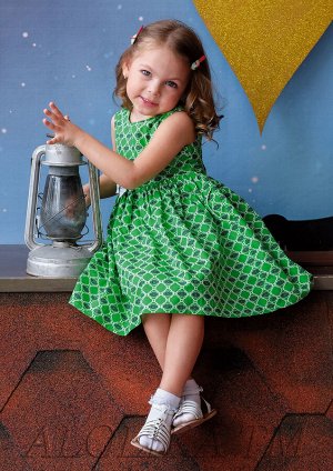 Марья Легкое платье для девочек из 100%-ого хлопка. Этот яркий наряд хоть и предназначен для повседневной носки, тем не менее, радует оригинальным дизайном и не менее оригинальной расцветкой. Модель с