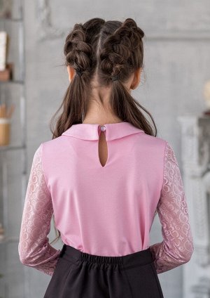 Клио блузка трикотажная яр.розовый