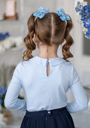 Надя блузка трикотажная голубой
