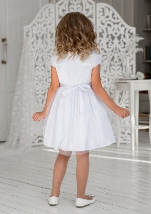 Жаклин нарядное платье белый