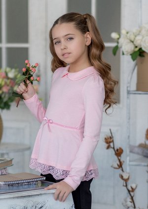Алеута блузка трикотажная розовый