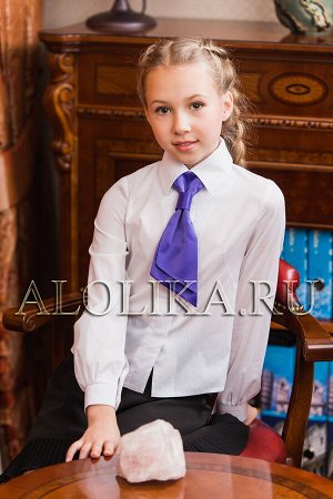 Оксфорд галстук фиолетовый