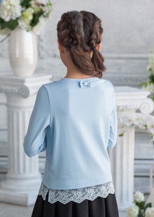 Вивьен блузка трикотажная голубой