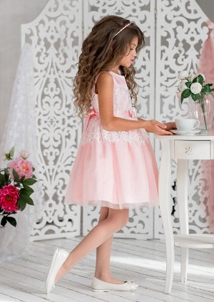 Эвита нарядное платье розовый