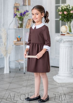 Мэнни платье школьное коричневый