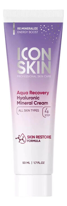 ICON SKIN RE:MINERALIZE ENERGY BOOST AQUA RECOVERY Увлажняющий крем Hyaluronic Cream, туба 50 мл