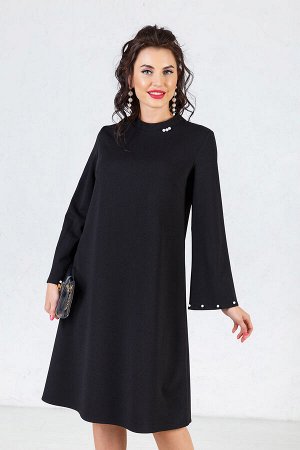 Платье Аманда (А - силуэт) черное П1015-8