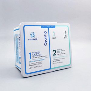 MeLoSo Набор пэдов для очищения и тонизирования кожи / 2 in 1 Dual Pad, 80 шт. x 2