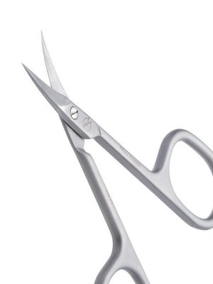 Frau Finger Ножницы маникюрные для кутикулы изогнутые / Premium PS 23, матовые, ручная заточка, 9,3 см