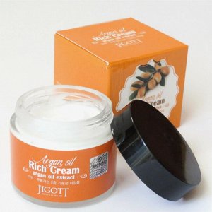 Крем, д/лица с аргановым  маслом, JIGOTT, Ю.Корея, 70 г