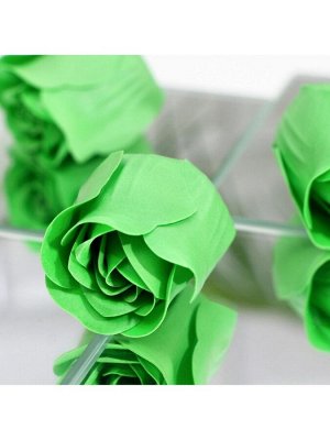 Мыльные розочки, зелёные, набор 3 шт.