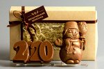 Шоколадные фигурки 2в1 «С Новым Годом 2 + Снеговик 1»