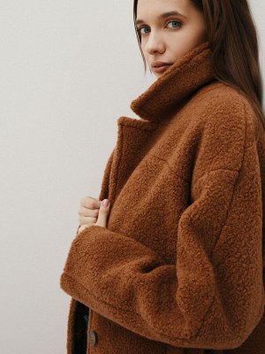 Женское полупальто тедди MAISON DAVID DIANA_TEDDY 05