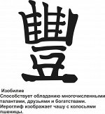 Наклейка интерьерная 10 см &quot;Изобилие&quot;
