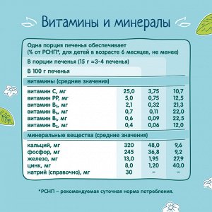 ФРУТОНЯНЯ Печенье растворимое мультизлаковое, обогащенное витаминами и минеральными веществами 50г